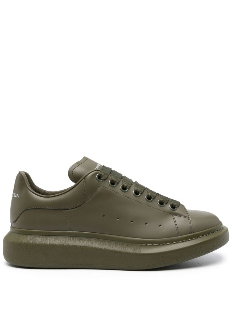 Green Oversized Leather Sneakers
