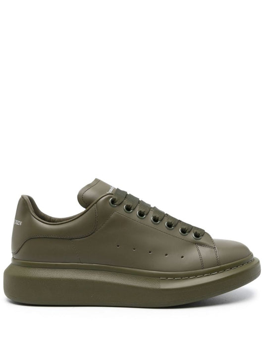 Green Oversized Leather Sneakers