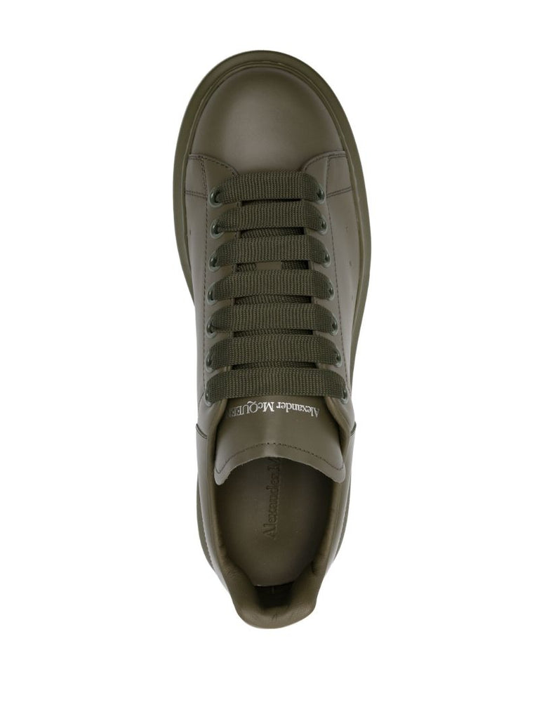 Green Oversized Leather Sneakers