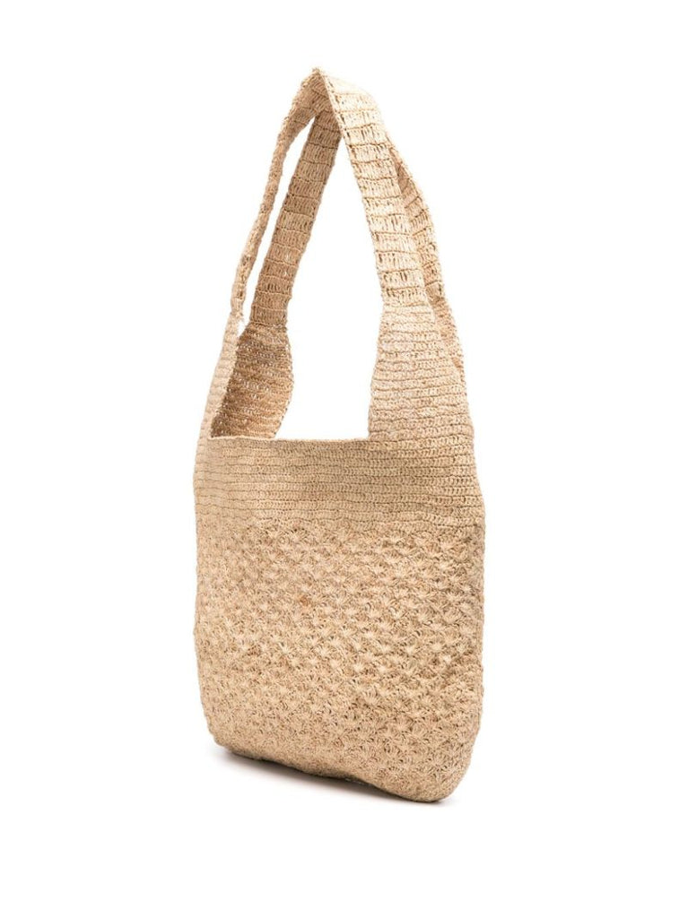 Neutral Praia Raffia Tote Bag