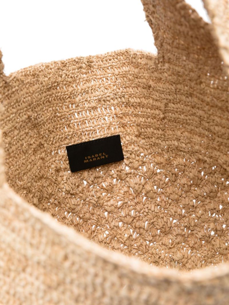 Neutral Praia Raffia Tote Bag