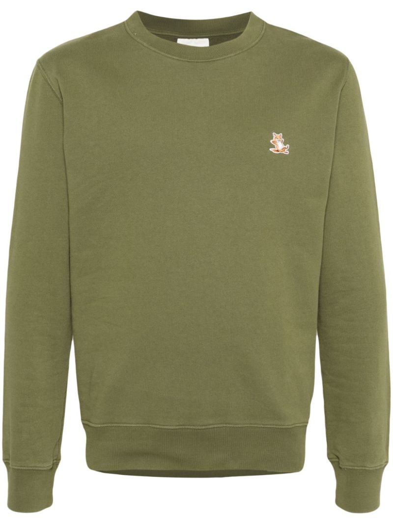 Green Chillax Fox Cotton Sweatshirt
