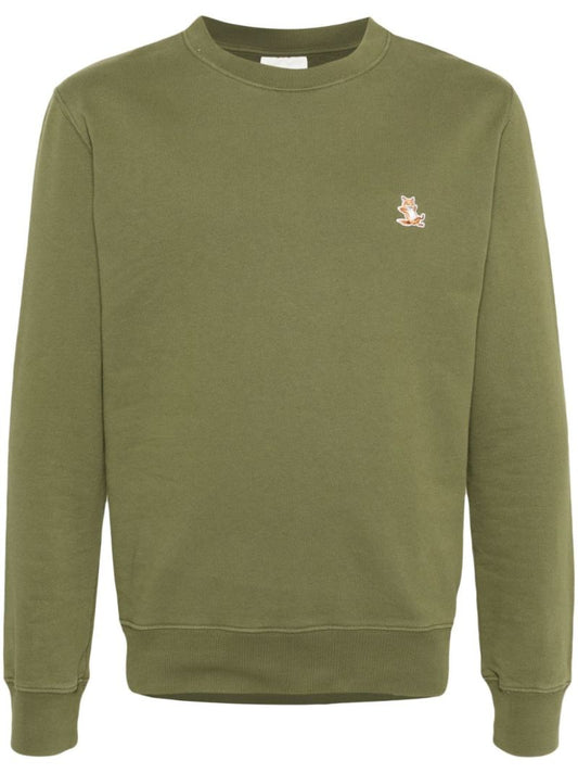 Green Chillax Fox Cotton Sweatshirt