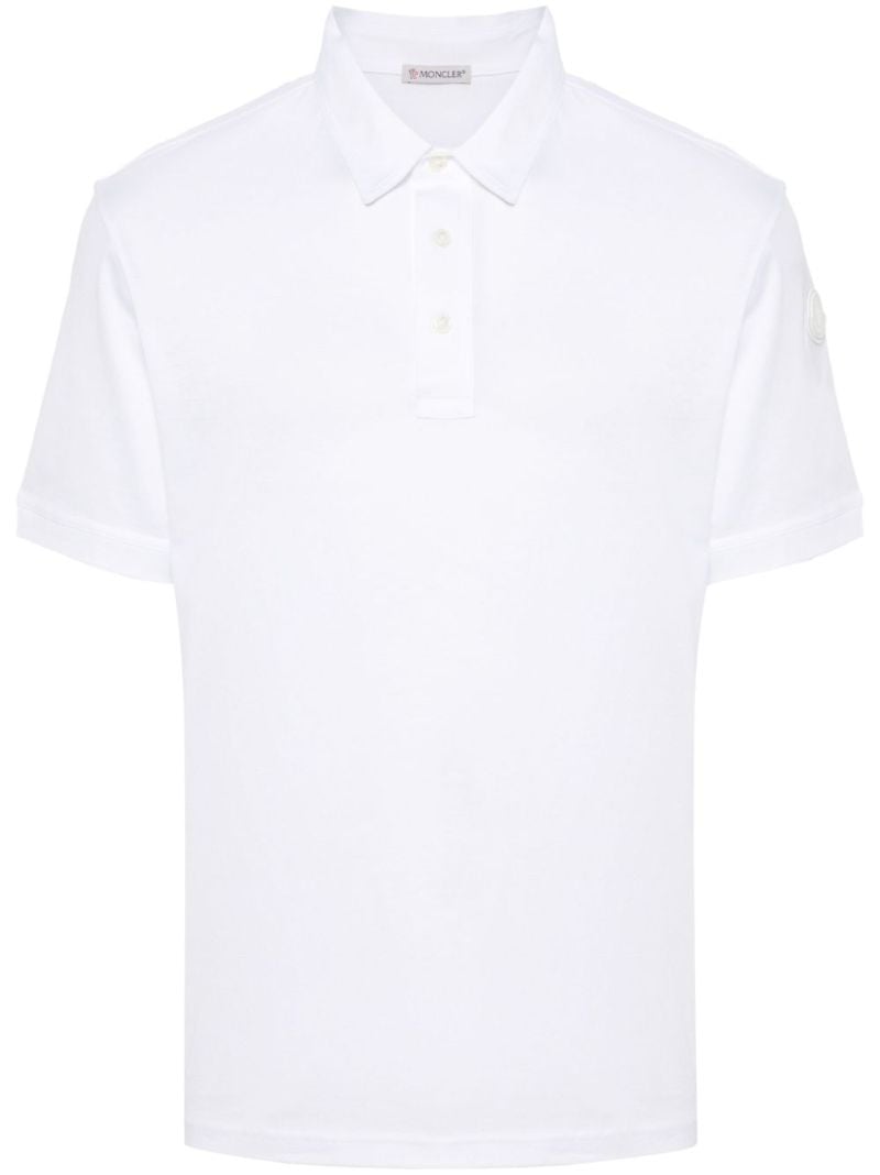 White Cotton Polo Shirt