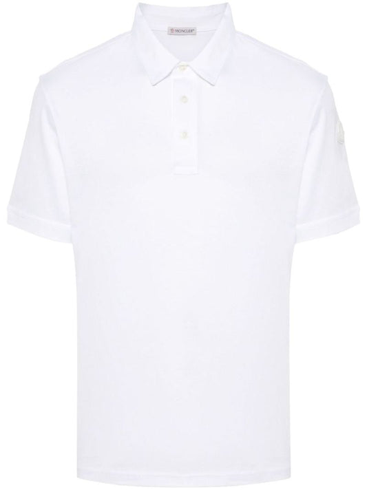 White Cotton Polo Shirt