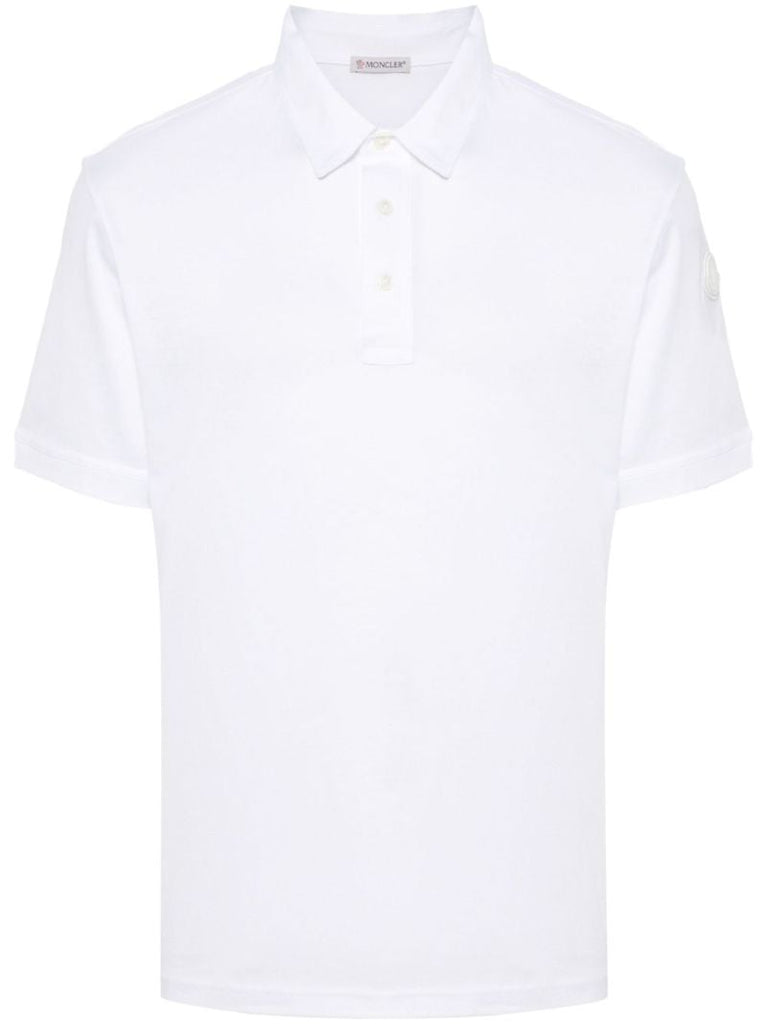 White Cotton Polo Shirt