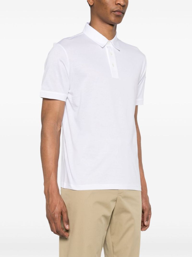 White Cotton Polo Shirt
