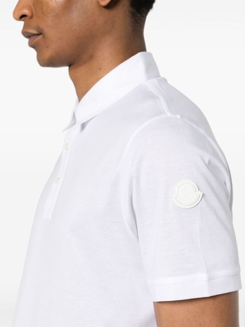 White Cotton Polo Shirt