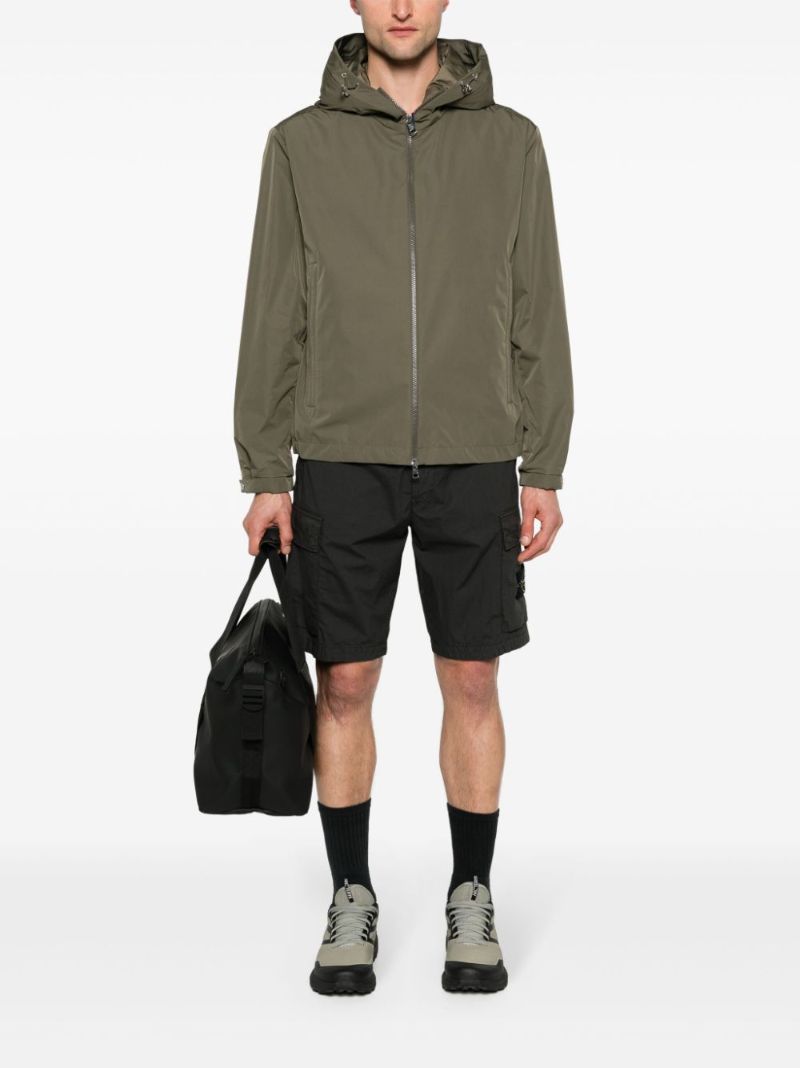 Green Traversier Hooded Windbreaker