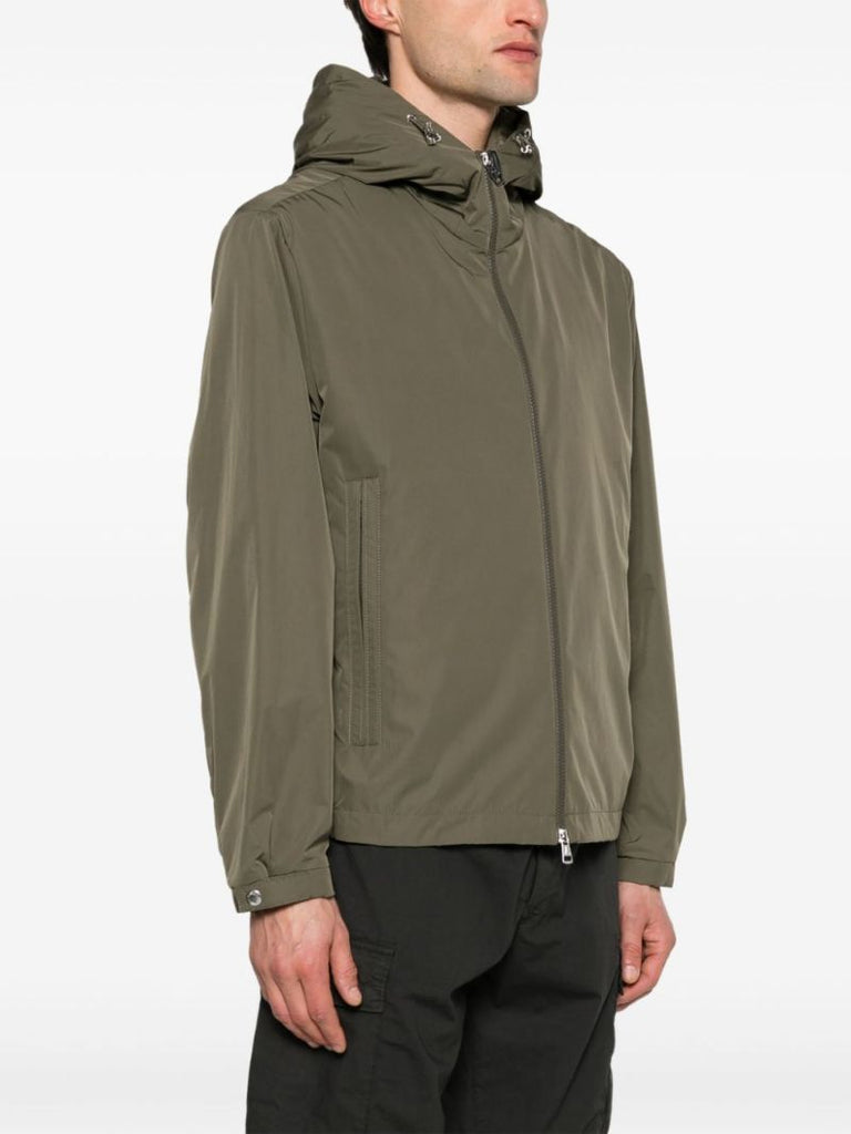 Green Traversier Hooded Windbreaker