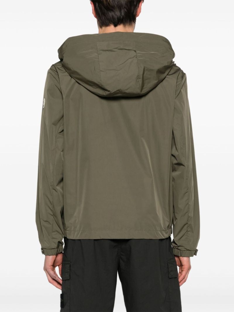 Green Traversier Hooded Windbreaker