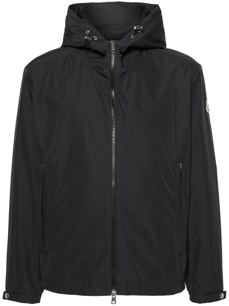 Black Traversier Hooded Windbreaker