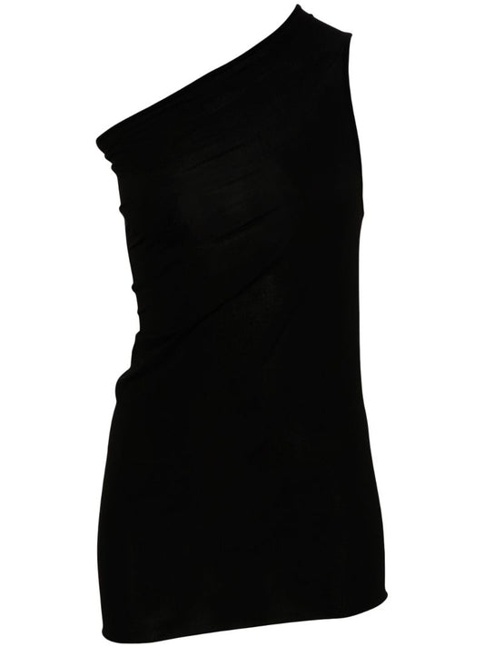 Black Athena One-shoulder Top