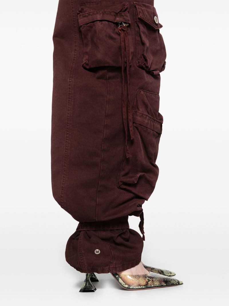Red High-rise Cargo Jeans