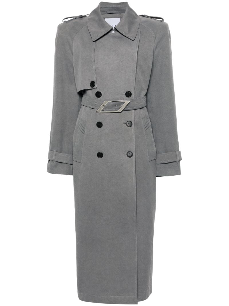 Grey Double-breasted Trenchcoat