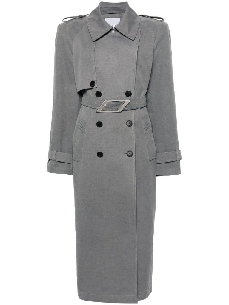 Grey Double-breasted Trenchcoat