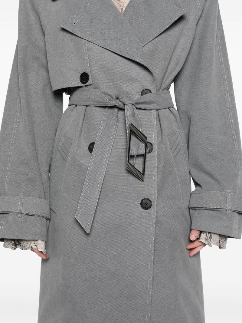 Grey Double-breasted Trenchcoat