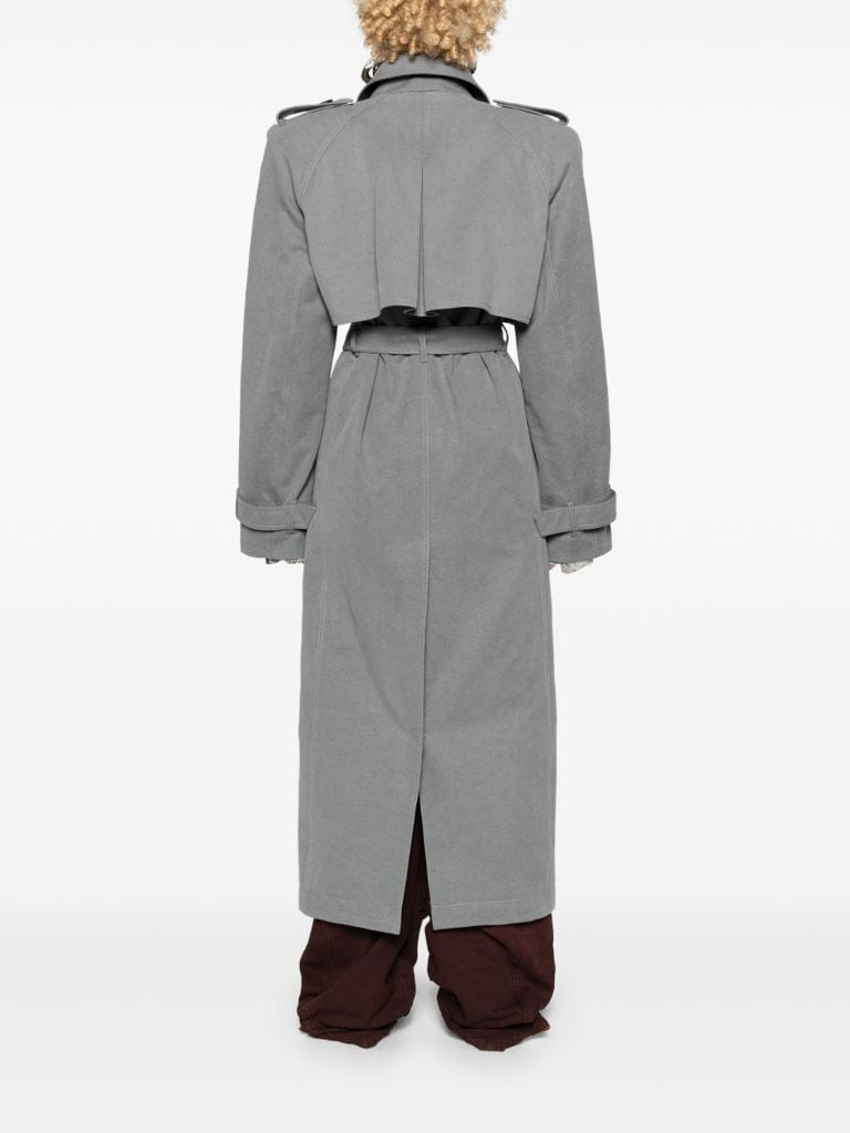 Grey Double-breasted Trenchcoat