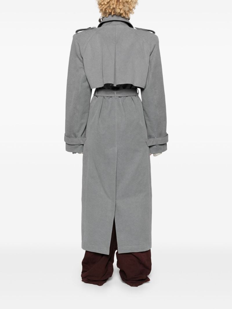 Grey Double-breasted Trenchcoat