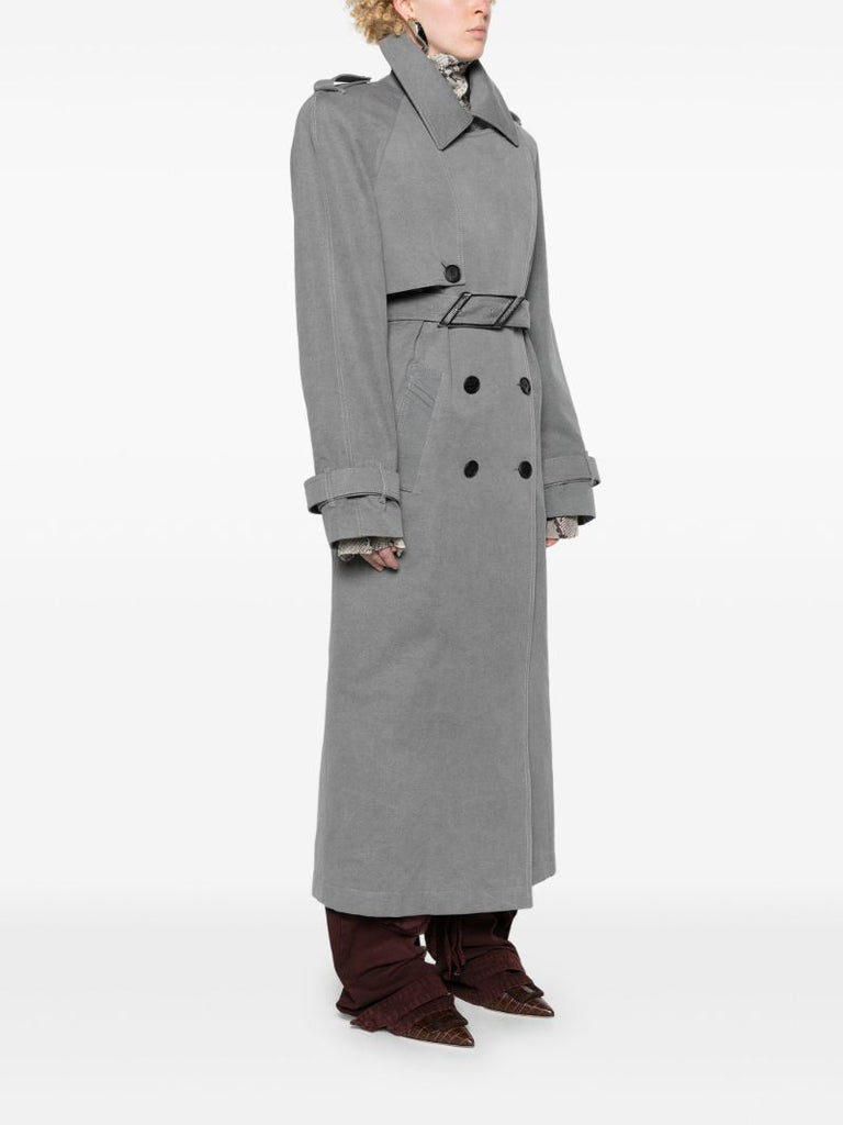 Grey Double-breasted Trenchcoat