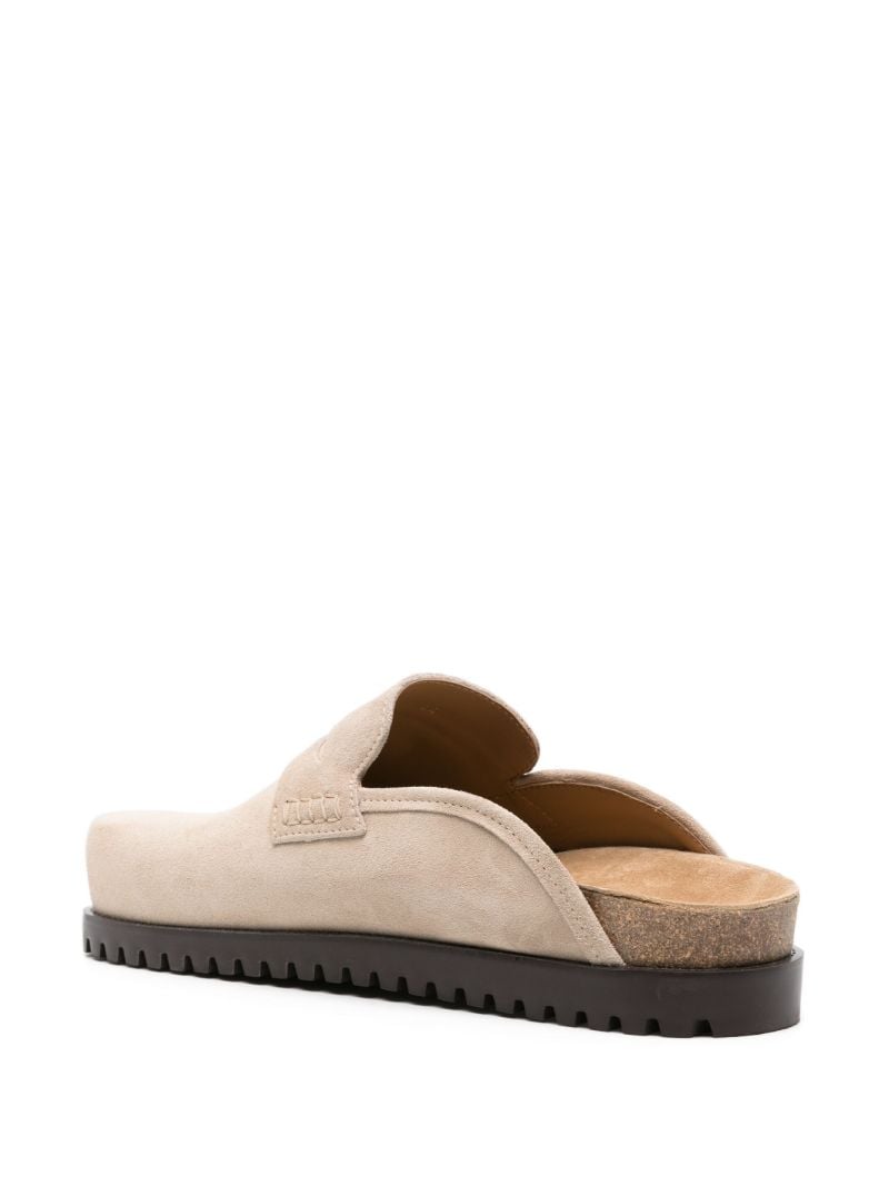 Neutral Medusa Suede Mules