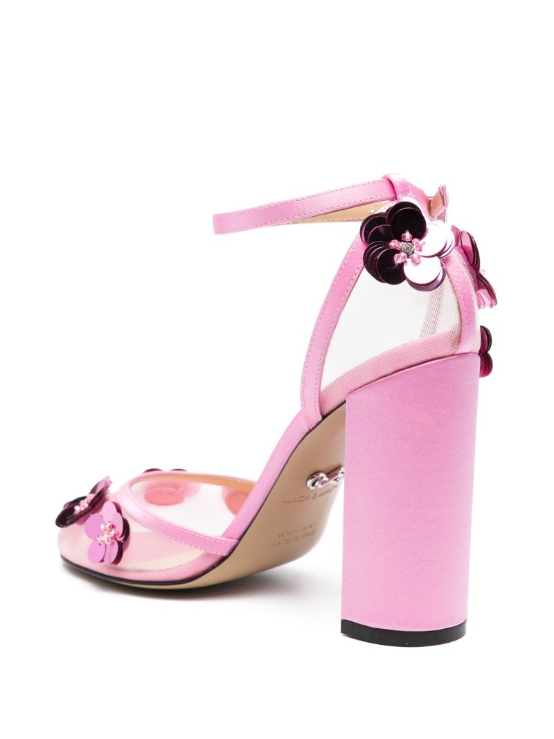 Blue 110 Floral-appliquÃ_x0083_Â© Pumps