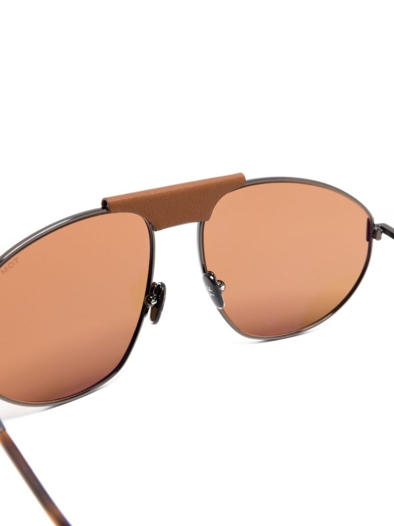 Brown Ken Pilot Frame Sunglasses
