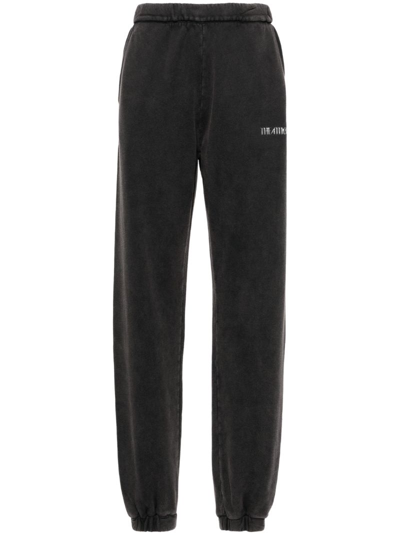 Black Penny Cotton Track Pants