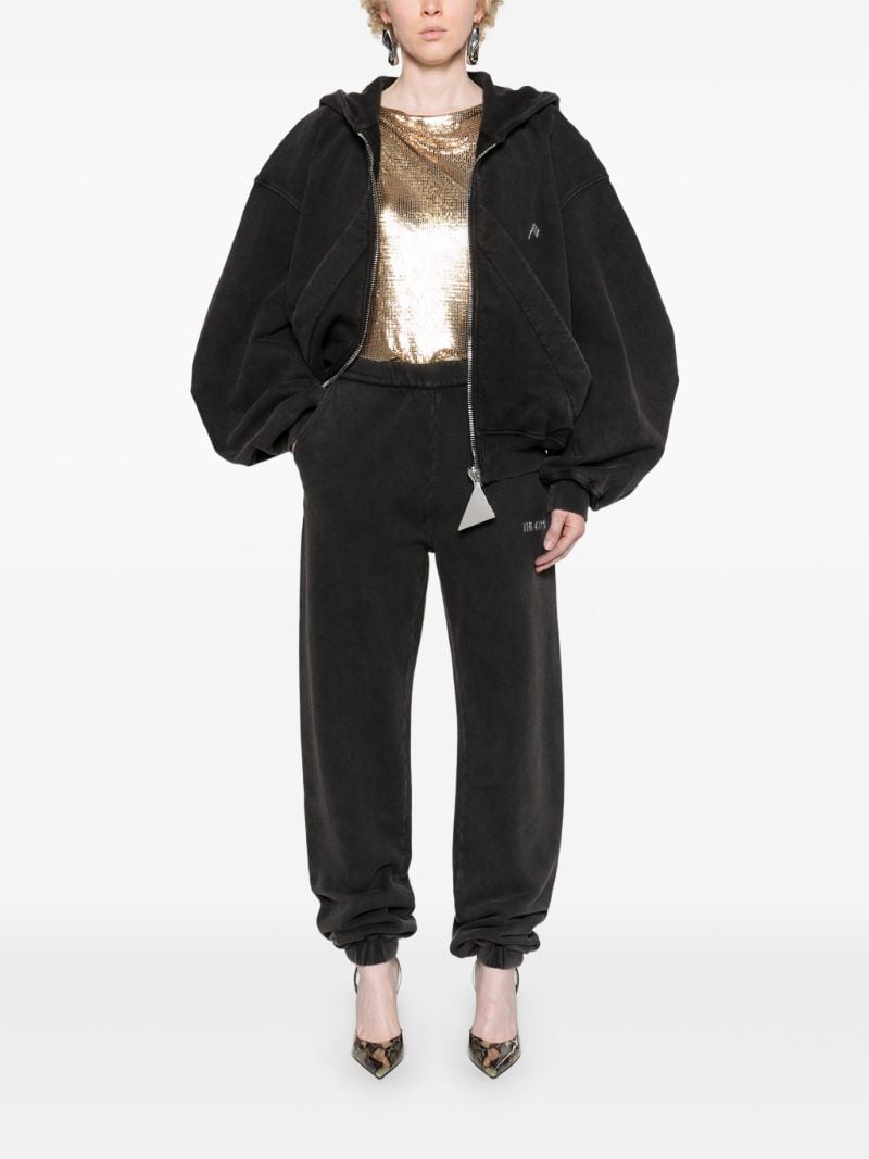 Black Penny Cotton Track Pants