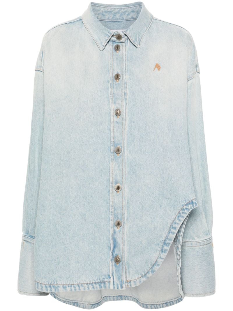 Blue Oversized Denim Coat