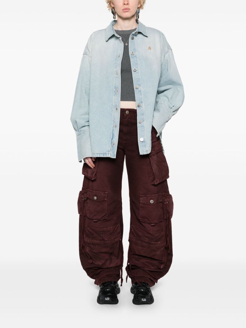 Blue Oversized Denim Coat