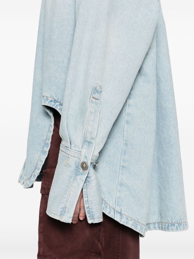 Blue Oversized Denim Coat