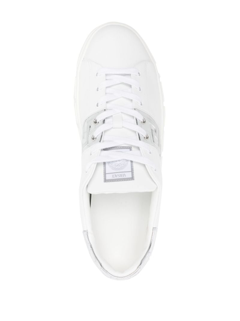 White Greca Leather Sneakers