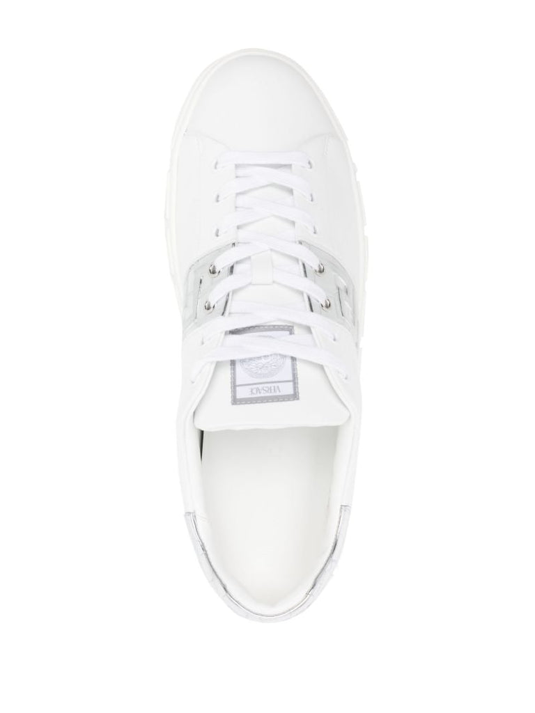 White Greca Leather Sneakers