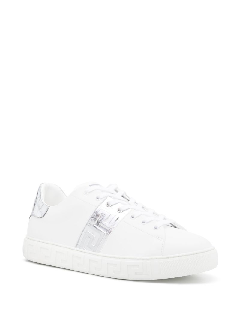 White Greca Leather Sneakers