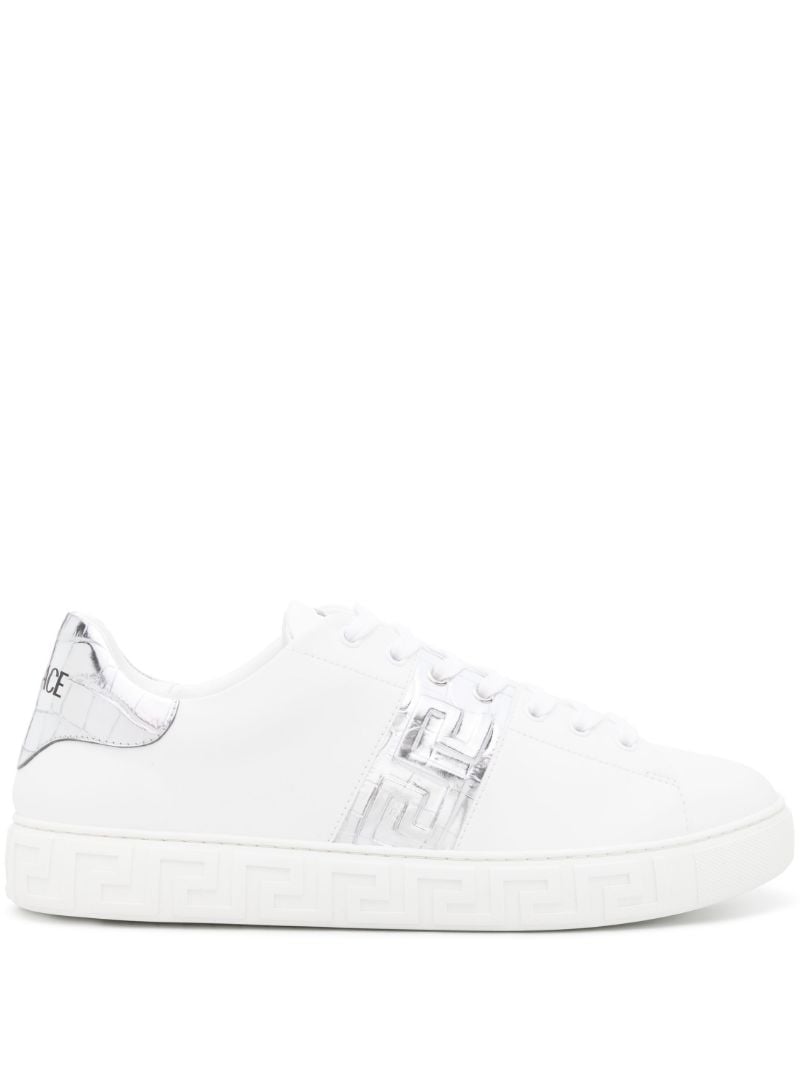 White Greca Leather Sneakers