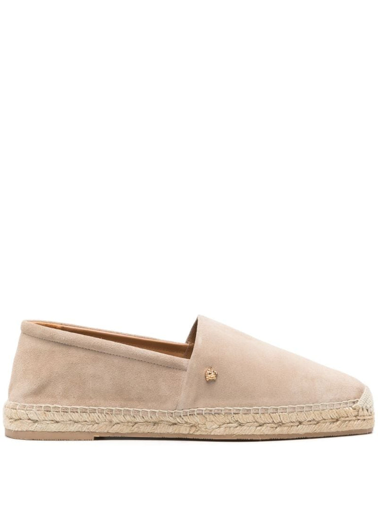 Neutral Medusa Suede Espadrilles