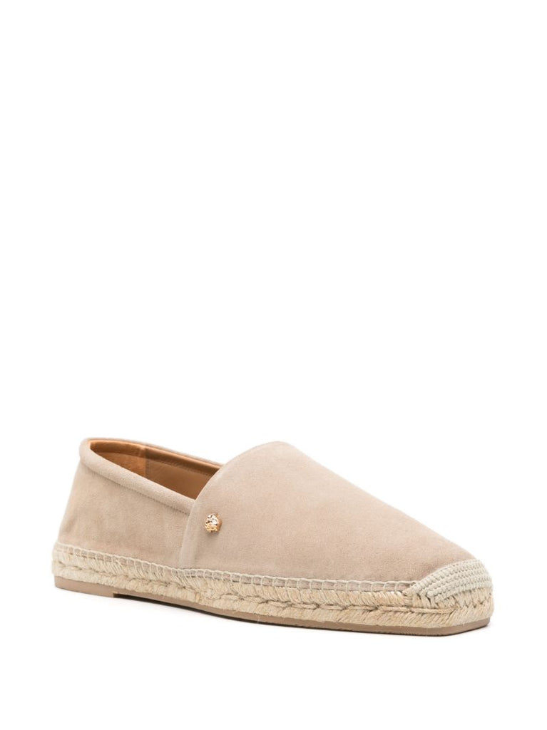 Neutral Medusa Suede Espadrilles