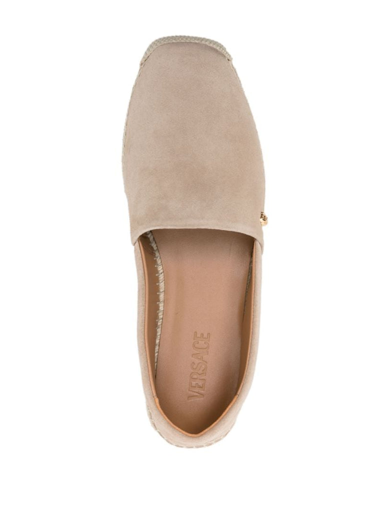 Neutral Medusa Suede Espadrilles