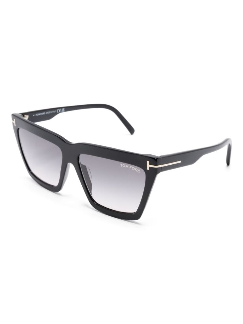 Black Eden Geometric-frame Sunglasses