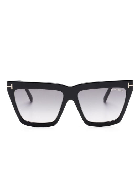 Black Eden Geometric-frame Sunglasses