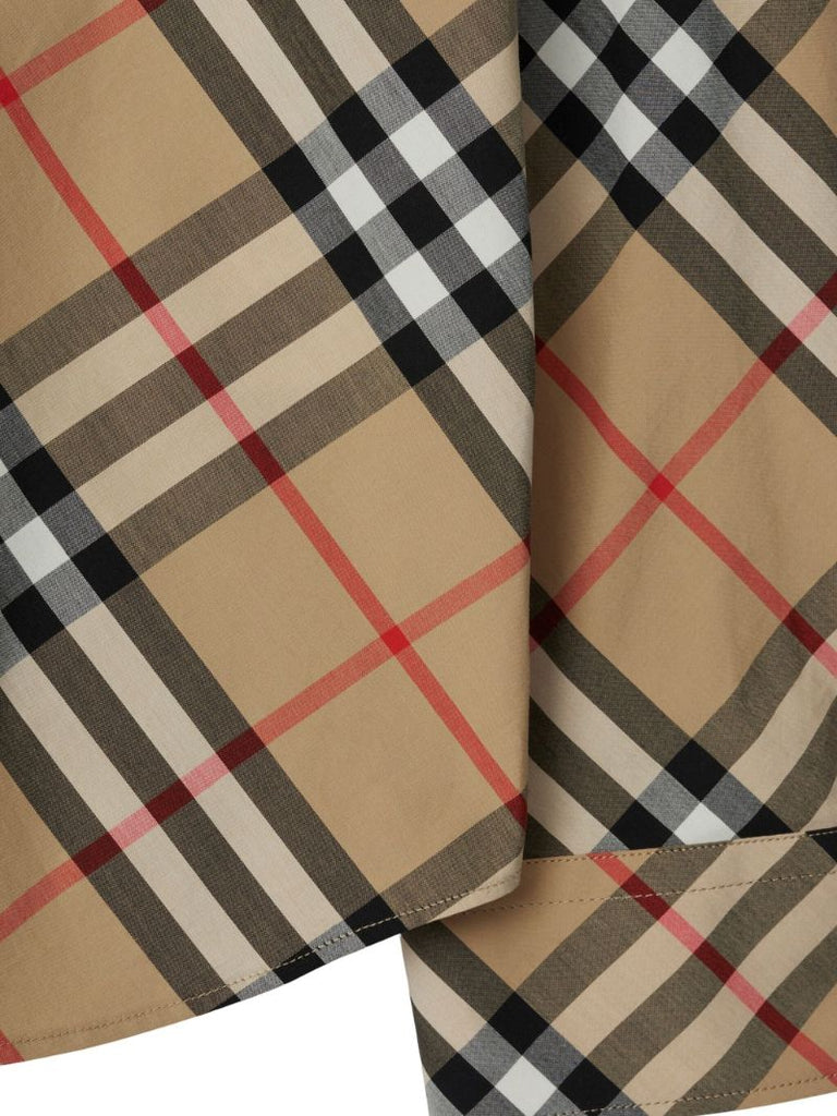 Neutral Vintage Check Cotton Shirt