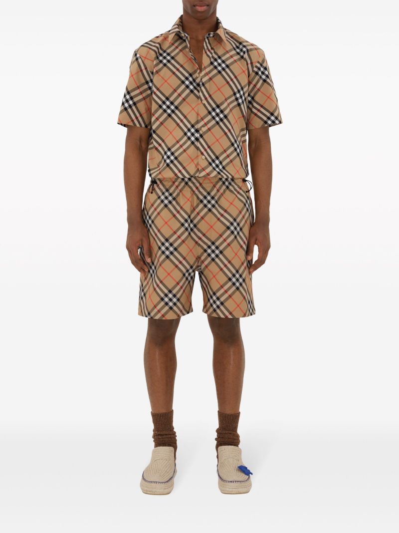Neutral Vintage Check Cotton Shirt