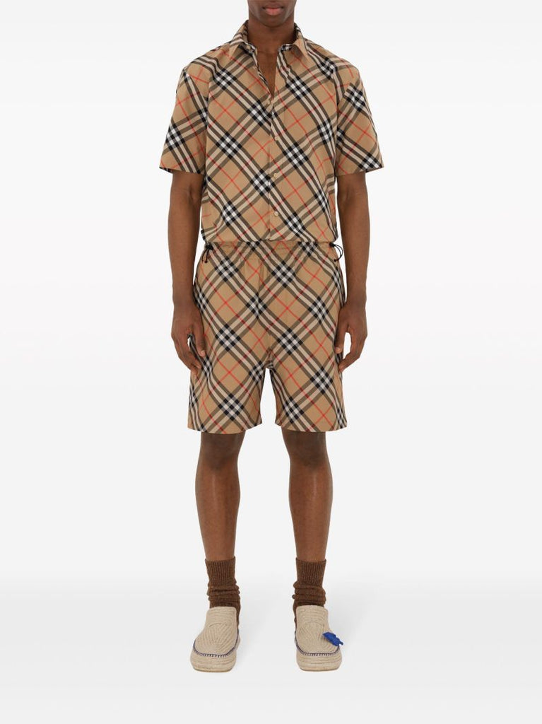 Neutral Vintage Check Cotton Shirt