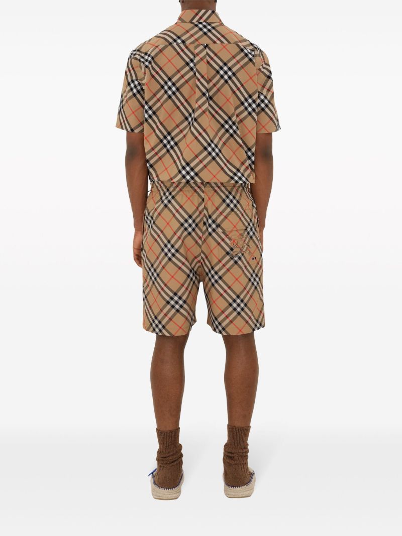 Neutral Vintage Check Cotton Shirt