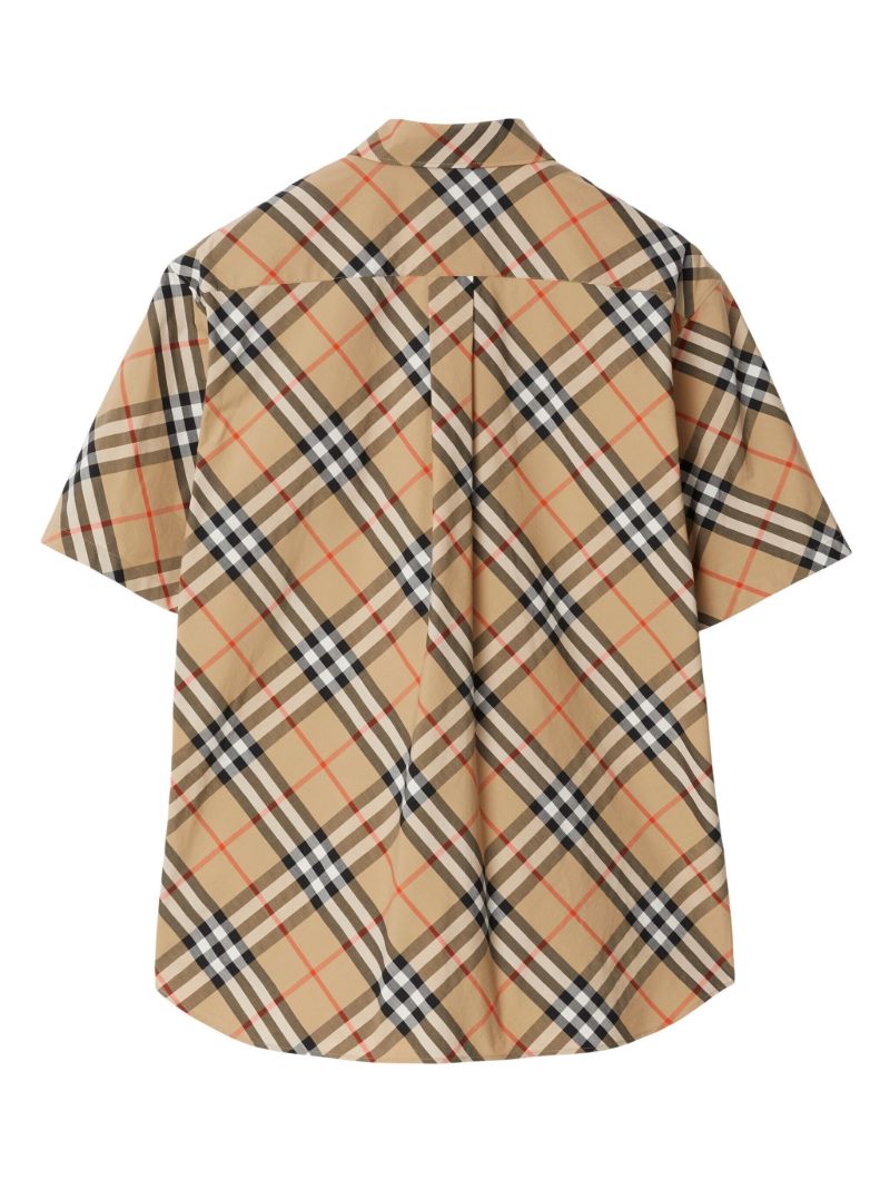 Neutral Vintage Check Cotton Shirt