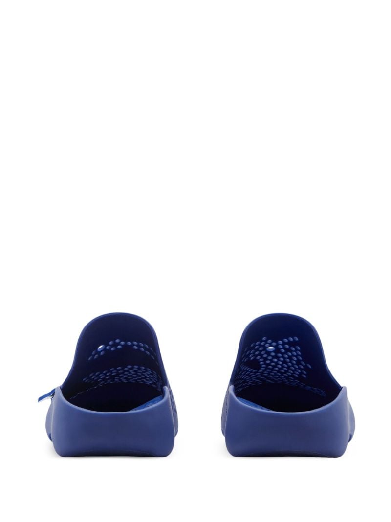 Blue Stingray Perforated Slippers