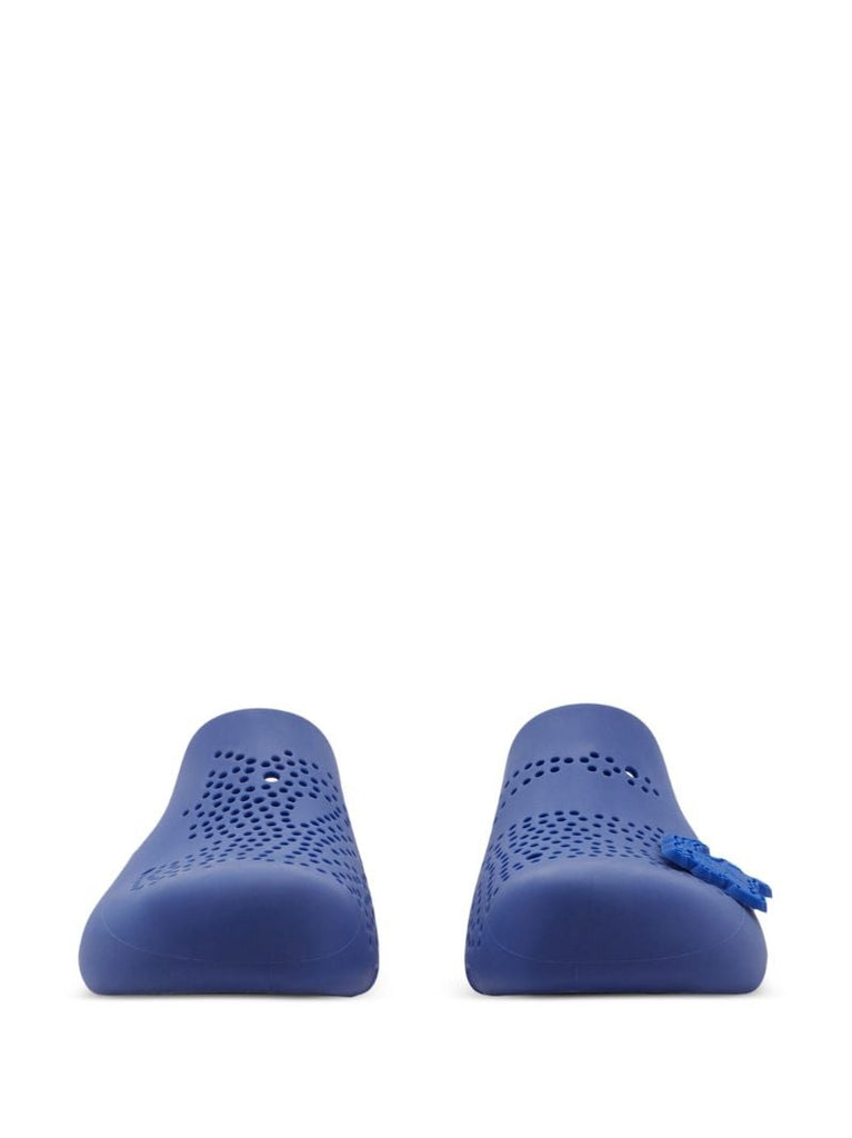 Blue Stingray Perforated Slippers
