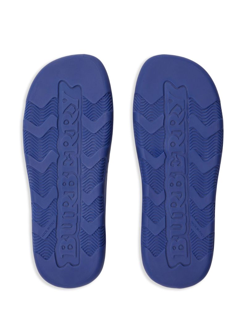 Blue Stingray Perforated Slippers
