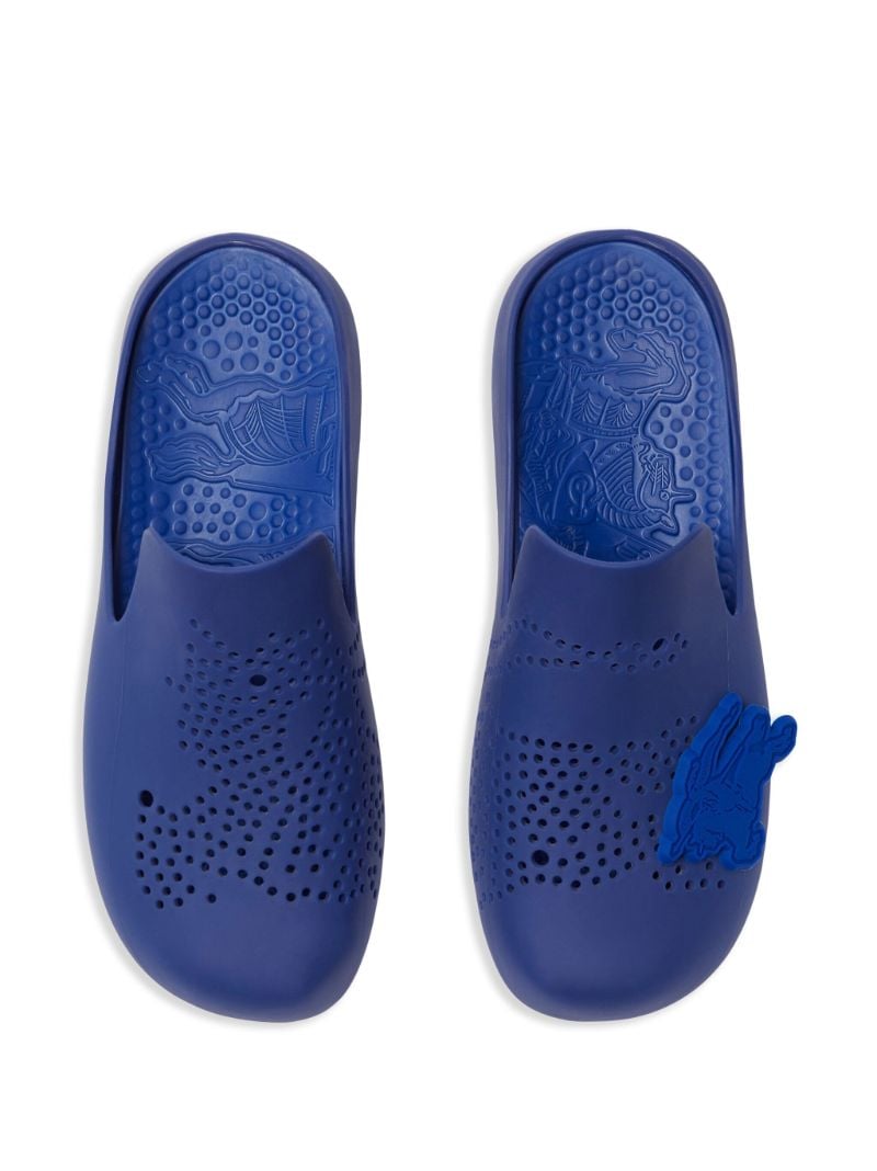 Blue Stingray Perforated Slippers